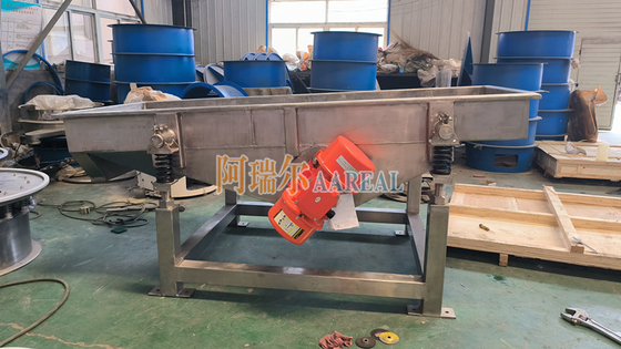 1000*2500mm Verstellbarer Winkel aus Edelstahl 304 Linear-Vibrations Sieb für Eiswürfel