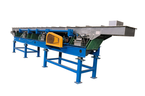 600mm*8000mm Edelstahlblattfeder exzentrischer Vibrationsförderer zum Salztransport