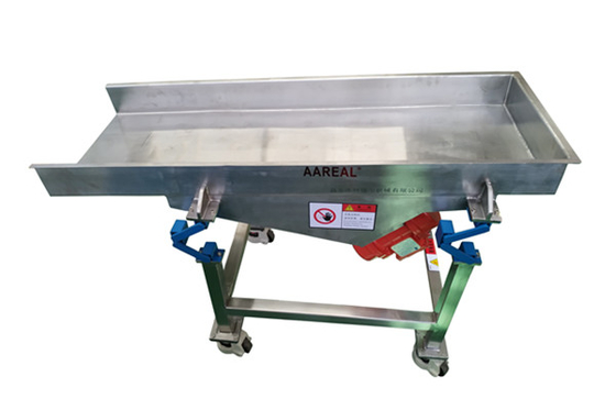 Portable Small Size Food Grade Vibratory Feeder aus Edelstahl mit Neuer Shaker-Fahrzeug-Suspension