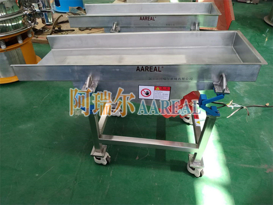 Portable Small Size Food Grade Vibratory Feeder aus Edelstahl mit Neuer Shaker-Fahrzeug-Suspension