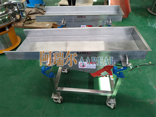 Portable Small Size Food Grade Vibratory Feeder aus Edelstahl mit Neuer Shaker-Fahrzeug-Suspension