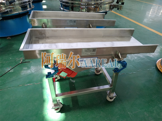 Portable Small Size Food Grade Vibratory Feeder aus Edelstahl mit Neuer Shaker-Fahrzeug-Suspension