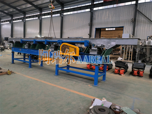 Lange Strecke 600mm Breite Edelstahl 304 Blatt Feder exzentrisch ausgewogene Vibrationsförderer für 25 Tonnen pro Stunde Salz transportieren