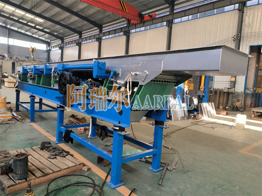 Lange Strecke 600mm Breite Edelstahl 304 Blatt Feder exzentrisch ausgewogene Vibrationsförderer für 25 Tonnen pro Stunde Salz transportieren