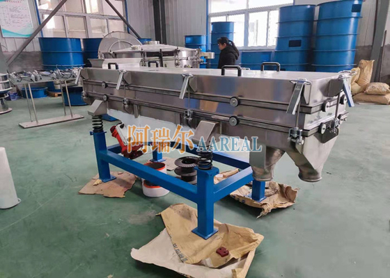 1200*2000mm mehrdeckiger linearer Vibro-Sieber aus Edelstahl für Gewürze und Kräuter