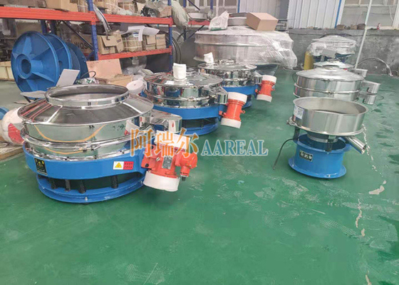 Edelstahl 1200mm Eindeck Titandioxid-Flow-Through-Vibrations Sieb für Titandioxid mit Teflon im Inneren gesprüht